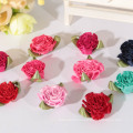 Beautiful colorful different weave custom polyester ribbons flowers